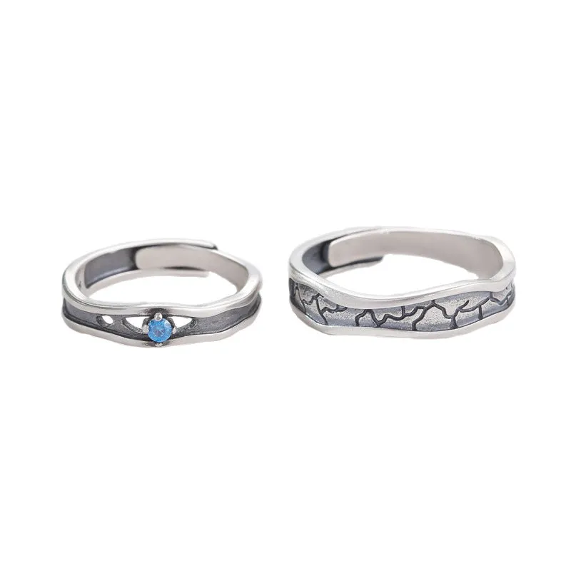 Engraved Vintage Couple Wedding Bands for two